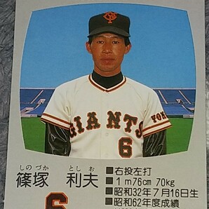 タカラプロ野球カードゲーム８８読売巨人軍 篠塚利夫の画像1