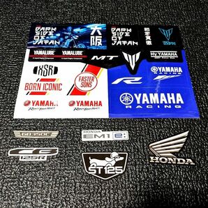 ホンダ　ヤマハ　ステッカー　おまけ付き　HONDA YAMAHA　バイク