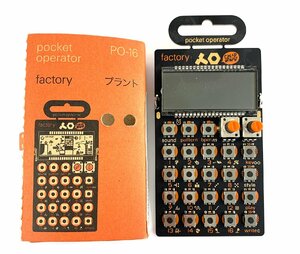【中古・未メンテナンス品】Teenage Engineering Pocket Operator ポケットオペレーター PO-16 プラント【出力確認済み】：