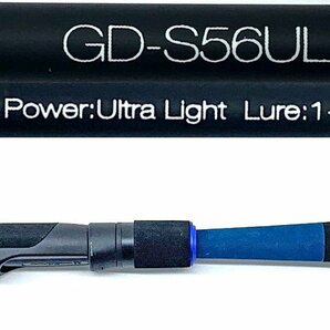 ●【中古品】 JACKALL GOOD ROD ジャッカル グッドロッド GD-S56UL-2PC ブラック スピニング .の画像2