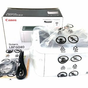 ●【中古・内袋未開封品】Canon キャノン コンパクト 無線対応 A4 モノクロ レーザープリンター Satera LBP6040：の画像1
