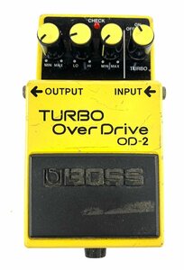 ●【中古品】BOSS OD-2 Turbo Over Drive ACA Made in Taiwan ボス オーバードライブ ACA期 台湾製【出力確認済み】No.6612　1/2：