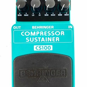 【中古品】BEHRINGER CS100 Compressor Sustainer ベリンガー コンプレッサー【出力確認済み】No.6672：の画像1