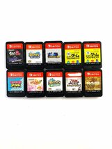 【中古・ジャンク品】1円 SWITCH ソフト 10本セット ゼルダの伝説・ポッ拳・星のカービィ他〔1〕【ゆうパケ可】,,_画像1