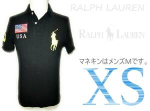 Ralph Lauren[ рубашка-поло с коротким рукавом ]XS (M ранг ) [ труба 26-2] стоимость доставки Y185