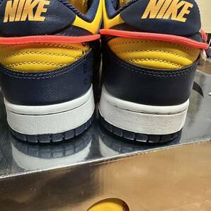 Off-White Nike Dunk Low Midnight Navy 27.5cm US9.5 UK8.5 ダンクロー オフホワイト supremeの画像6