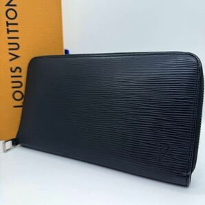 【極美品】Louis Vuitton ルイヴィトン ジッピーオーガナイザー エピ ノワール ブラック 黒 長財布 M63852 メンズ レディース ユニセックスの画像1