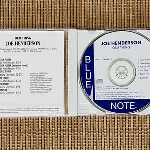 JOE HENDERSON／OUR THING／CAPITOL (BLUE NOTE) CDP 7 84152 2／カナダ盤CD／ジョー・ヘンダーソン／中古盤の画像3