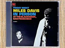 マイルス・デイビス／ブラックホークのマイルス・デイビス Vol.１／SONY MUSIC (COLUMBIA) SICP-3963／国内盤CD／MILES DAVIS／中古盤_画像1