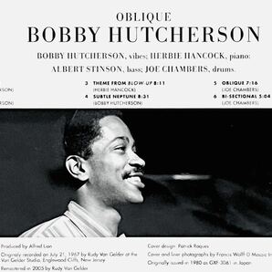 BOBBY HUTCHERSON／OBLIQUE／BLUE NOTE RECORDS 7243 5 63833 2 6／米盤CD／ボビー・ハッチャーソン／中古盤の画像4