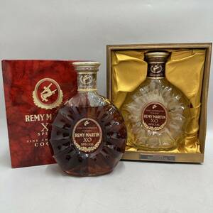 [1] REMY MARTIN XO SPECIAL レミーマルタン 700ml 未開封 空瓶 2本セット 箱付 古酒 ブランデー コニャック 06/042301s