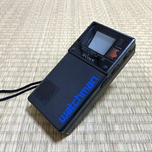 希少 【SONY/ソニー 1983年 watchman/ウォッチマン FD-20 白黒テレビ】通電確認済み 昭和レトロ 当時物 watchman の画像1