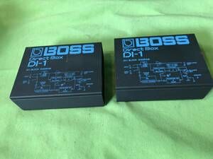 nt240415-003A4 BOSS DI-1 ダイレクトボックス 楽器 器材 2台セット 中古 USED 通電確認のみ 