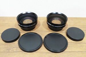 268★キャノン Canon ワイドコンバーター レンズ　WD-58 0.7×58 WIDE-CONVERTER 2個セット★