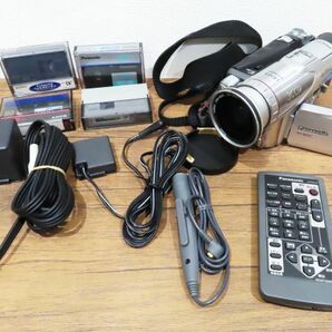 183★Panasonic 3CCD miniDV ビデオカメラ NV-GS70 クリーニングカセット 充電器 コード欠品★の画像1