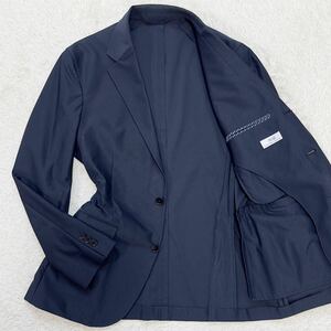  universal Language [ stylish one put on ]UNIVERSAL LANGUAGE tailored Anne navy blue jacket polyester 100% navy navy blue S made in Japan 