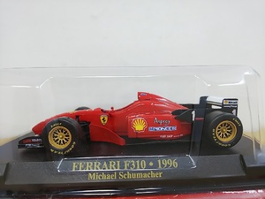 ■ アシェット 1/43 FERRARI F310・1996 Michael Schumacher レッド ミハエル・シューマッハ フェラーリ レーシングミニカー