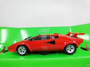 ■ WELLYウェリー（京商） NEX MODELS 1/24 Lamborghini Countach LP5000S 赤 ランボルギーニ・カウンタック ダイキャスト製モデルミニカー