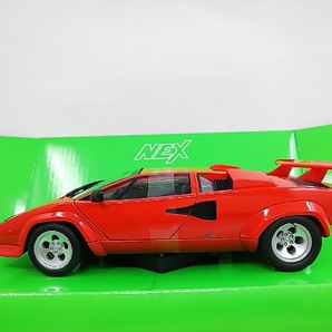 ■ WELLYウェリー（京商） NEX MODELS 1/24 Lamborghini Countach LP5000S 赤 ランボルギーニ・カウンタック ダイキャスト製モデルミニカーの画像1