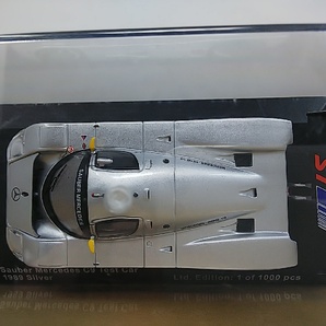 ■IXO限定モデルPALMA43 1/43 Sauber Mercedes C9 Test Car 1989 シルバー ザウバーメルセデス テストカー モデルミニカーの画像7