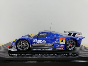 ■ EBBROエブロ 1/43 EBBRO VEMAC 350R Super GT300 No.4 ブルー×シルバー レーシングモデルミニカー