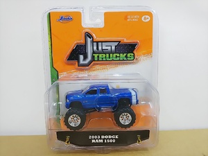 ■ Jada Toysジャダトイズ JUST TRUCKS - 2003 DODGE RAM 1500 ブルー ダッジ・ラム ピックアップトラック ダイキャストメタルミニカー