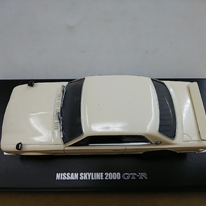 ■ 京商 1/43 NISSAN SKYLINE 2000 GT-R ホワイト ハコスカ日産スカイライン モデルミニカーの画像5