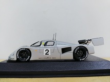 ■ベンツ特注PMA MINICHAMPSミニチャンプス 1/43 MERCEDES-BENZ C291 1991 シルバー メルセデスベンツ レーシングモデルミニカー_画像1