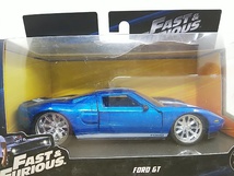 ■ Jada Toysジャダトイズ FAST＆FURIOUS 1/32 FORD GT ブルーメタリック フォード モデルミニカー　ワイルドスピード_画像1