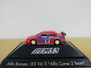 ■ herpaヘルパ 1:87 Alfa Romeo 155 V6 TI ”Alfa Corse 2 Team” レッド アルファロメオ レーシングミニカー