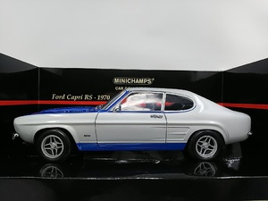 ■ PMA MINICHAMPSミニチャンプス Car collection 1/18 FORD CAPRI RS 1970 シルバー×ブルー フォードカプリ ダイキャストモデルミニカー