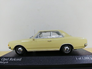 ■ PMA MINICHAMPSミニチャンプス 430046106 1/43 Opel Rekord 1966 ベージュ オペル・レコルト モデルミニカー