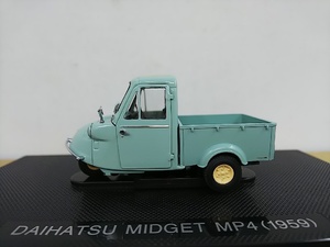 ■ EBBROエブロ 1/43 DAIHATSU MIDGET MP4 (1959) ライトグリーン ダイハツミゼットオート 三輪 モデルミニカー