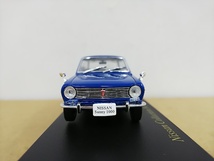 ■ アシェット 1/43 NISSAN Sunny 1000(1966) ブルー 日産サニー モデルミニカー_画像2