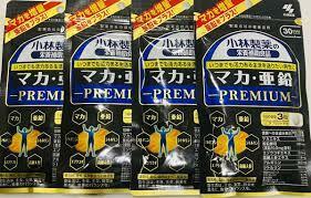 ４袋　小林製薬 マカ 亜鉛 PREMIUM 30日分×４