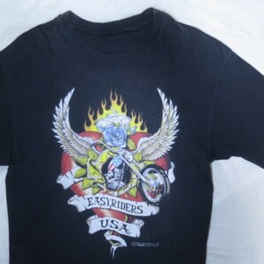 90s easyriders ビンテージ Tシャツ L ブラック イージーライダー ハーレーダビッドソン チョッパー バイク バイカー vintage t shirt 