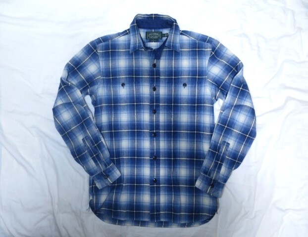 【激レア】RALPH LAUREN オンブレチェック　ネルシャツ　M 激レア】RALPH LAUREN オンブレチェック ネルシャツ M