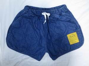 ★ NATAL DESIGN ネイタルデザイン デニム ショートパンツ XS キルティング　 QUILTED SHORTS