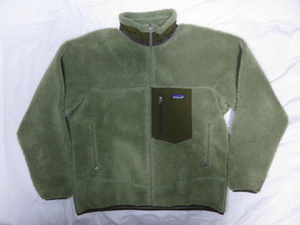 12年製 patagonia パタゴニア レトロX ジャケット L グリーン オリーブ フリース Retro-X Jacket