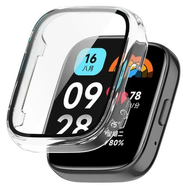Redmi Watch 3 Active アクティブ ガラス 保護 ケース クリア 防水 カバー フィルム 交換 保護 画面保護 watch3 active ハードケース 