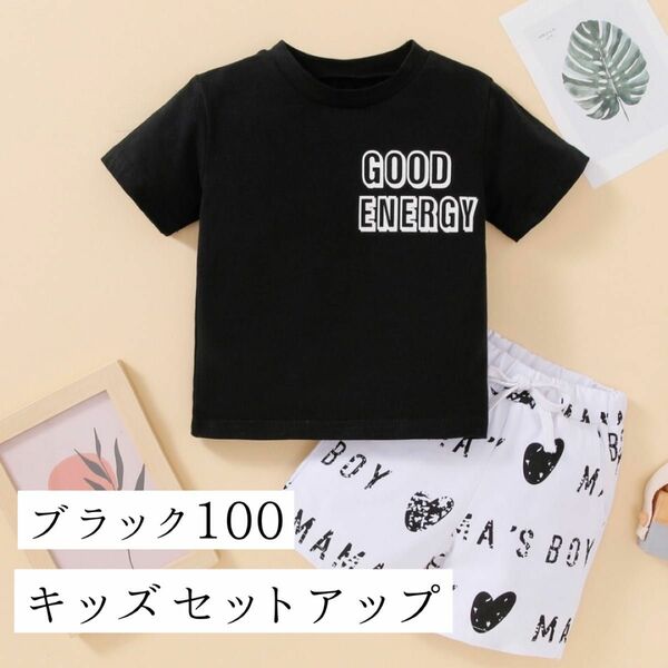 【キッズセットアップ】男の子 上下 2点セット Tシャツ ショートパンツ 半袖