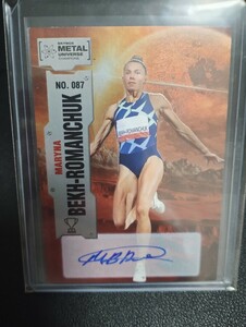 Maryna Bekh-Romanchuk 2022 Upperdeck skybox metal universe champions マリナ・ベフロマンチュクトレーディングカード auto 直筆サイン