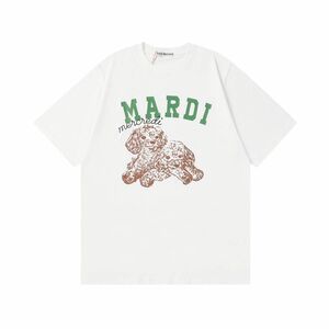 マルディメクルデ 半袖Tシャツ FLOWERMARDI short-sleeved T-shirt ダックスフント 