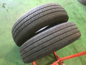 s356-4-3 ☆205/70R17.5 BS RIB265 中古2本set！ 202007製 Bridgestone 残溝7ｍｍ k60