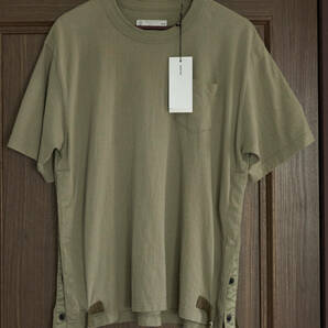 sacai サカイ Cotton Jersey T-shirt Tシャツ 23-03061M SIZE 1 KHAKIの画像1