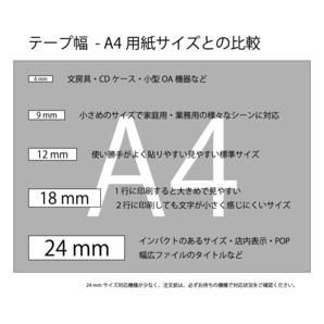 カシオ用 ネームランド 互換 テープ カートリッジ 12mm 白 テープ 黒文字 長8m PT-12WE 5個セットの画像3