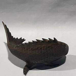 鯛の置物 縁起物 鯛 タイ 魚 鋳物製 金属工芸 和風 オブジェ インテリア コレクションの画像9