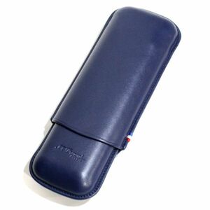  Dupont S.T.Dupont 183121 marks lie leaf volume 2 ps for blue leather Triple cigar case | leaf volume case | leaf volume inserting new goods 