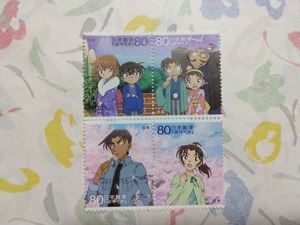 切手　アニメ　ヒーロー ヒロイン　第10集　名探偵コナン　320円分