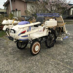 181 K 島根発 【送料別】 Mitsubishi MITSUBISHI 4条植え Rice Planter LV4 ペースト施肥 ロータリー式 セル 041-244